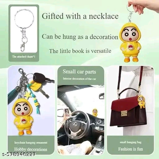 Face Changing Keychain with 3 Expressions 3D Cartoon