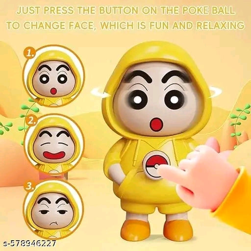 Face Changing Keychain with 3 Expressions 3D Cartoon